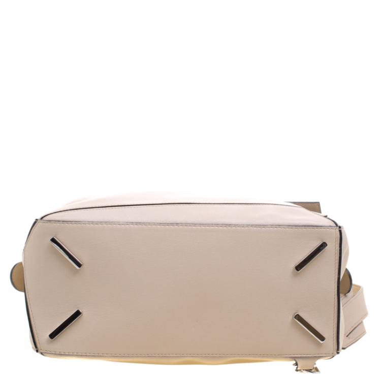 Pre Owned Loewe Beige Leather Puzzle Shoulder Bag