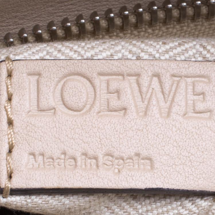 Pre Owned Loewe Beige Leather Puzzle Shoulder Bag