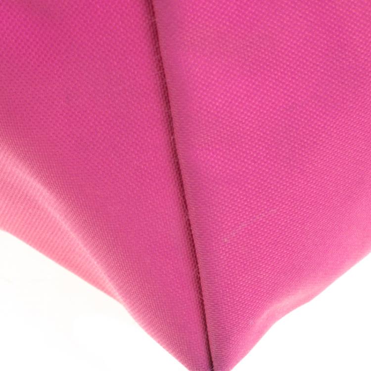 Pre Owned Longchamp Pink Nylon Medium Le Pliage Tote