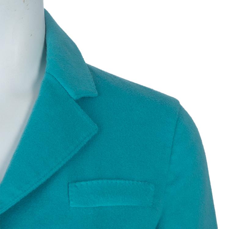 Pre Owned Loro Piana Turquoise Cashmere Blazer S