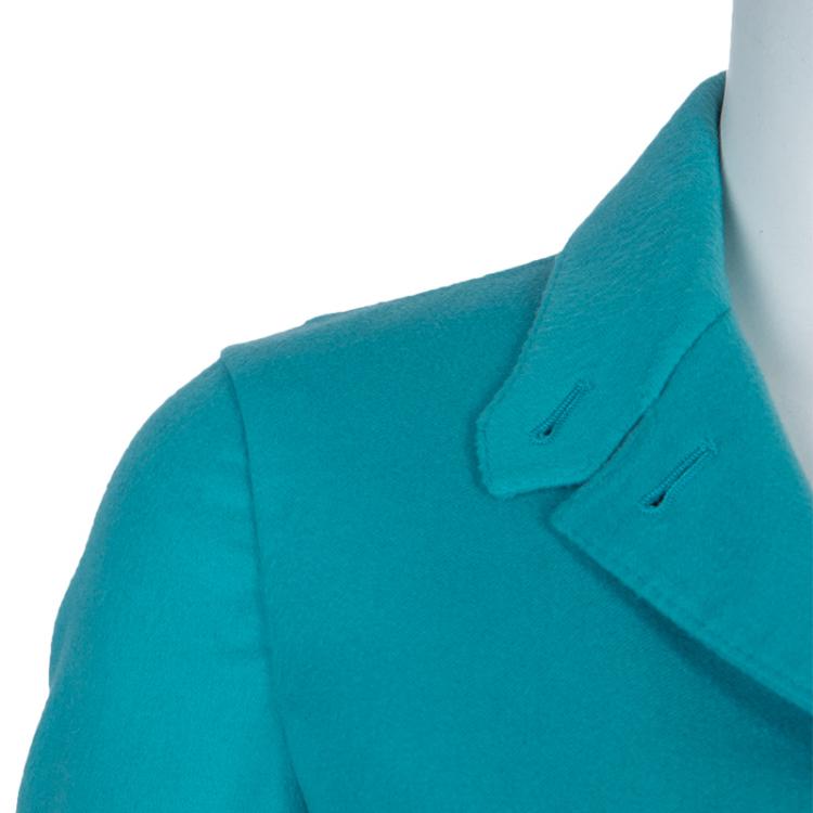 Pre Owned Loro Piana Turquoise Cashmere Blazer S