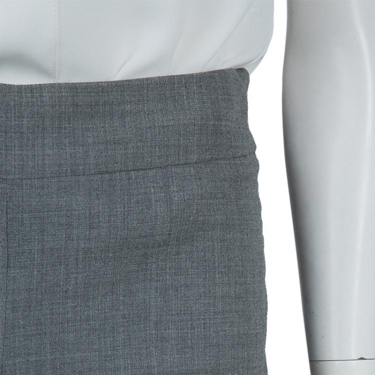 Pre Owned Loro Piana Grey Wool Trousers S