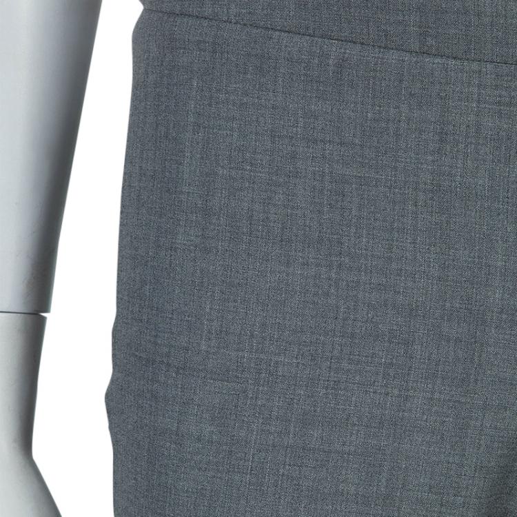 Pre Owned Loro Piana Grey Wool Trousers S