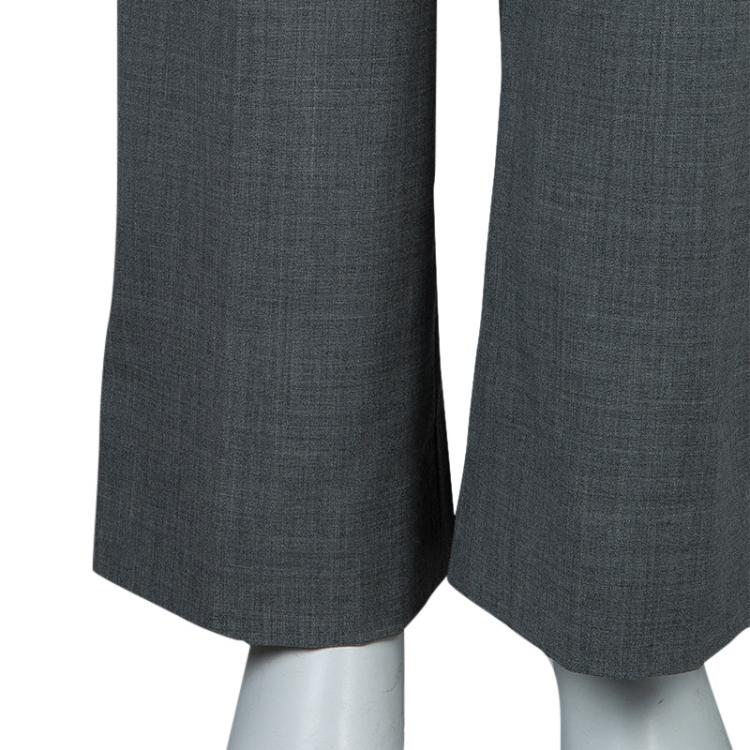 Pre Owned Loro Piana Grey Wool Trousers S