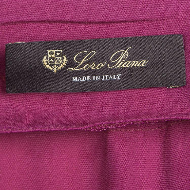 Pre Owned Loro Piana Pink Silk Oversized Kaftan M