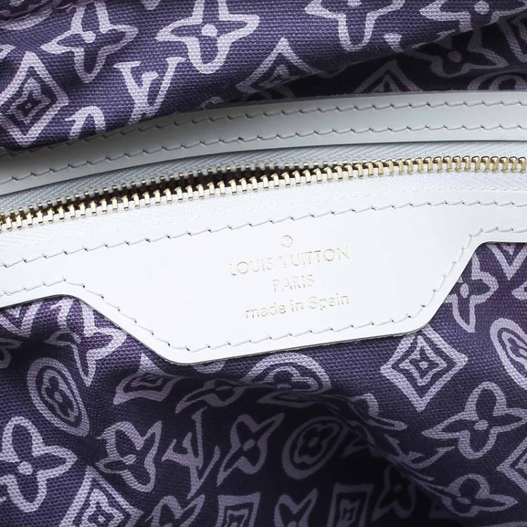 Pre Owned Louis Vuitton Purple Limited Edition Tahitienne Cabas PM Bag 
