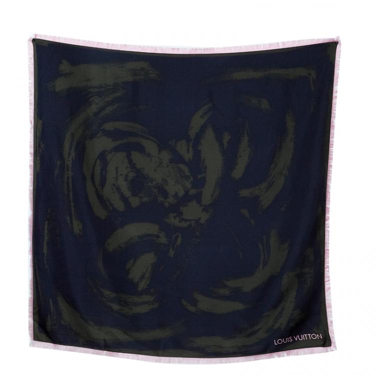 Louis Vuitton Flower Print Silk Scarf