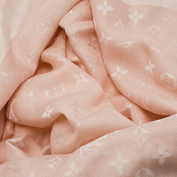 Louis Vuitton Monogram Denim Shawl Pink - A World Of Goods For You