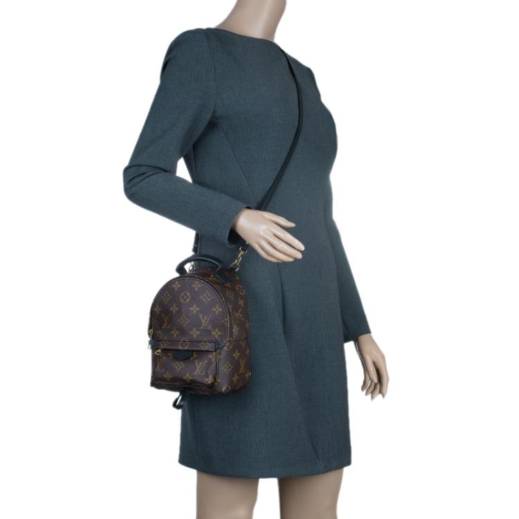 Pre Owned Louis Vuitton Monogram Canvas Mini Palm Spring Backpack