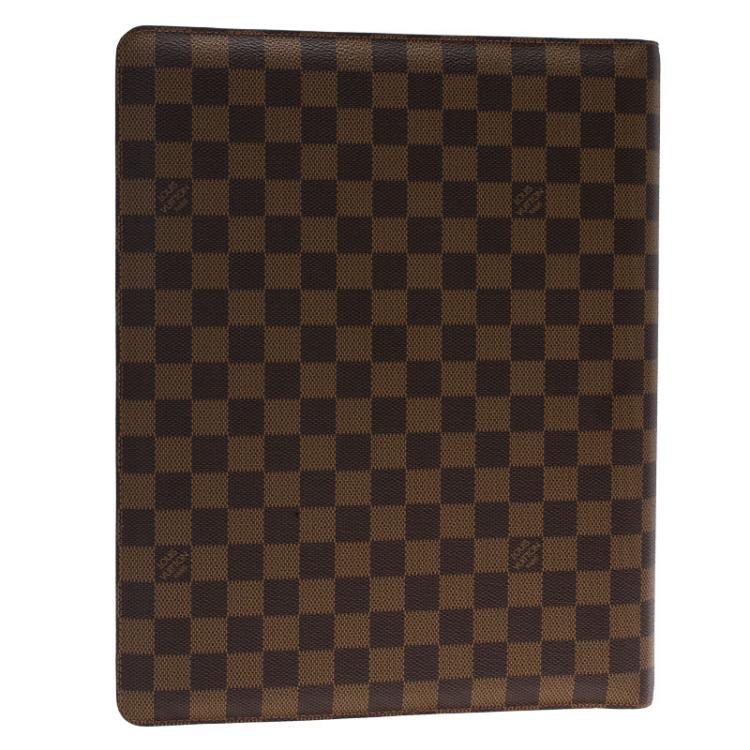 مملوكة مسبقًا Louis Vuitton Damier Ebene Canvas Desk Agenda Cover