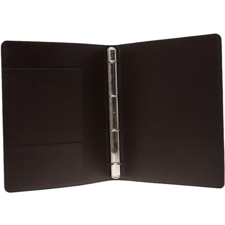 مملوكة مسبقًا Louis Vuitton Damier Ebene Canvas Desk Agenda Cover