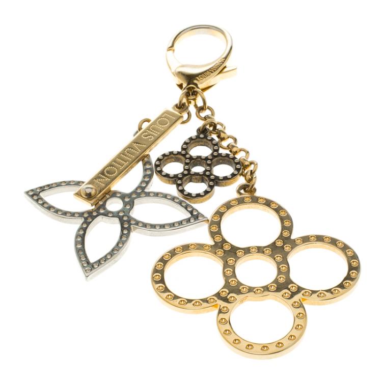 Louis Vuitton Bag Charm Tapage Silver/Gold in Metal with Brass - US