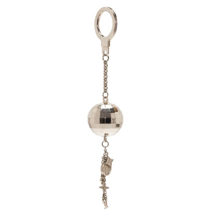 Louis Vuitton Bag Charm Gold Keychain Ball LV Ladies accessories