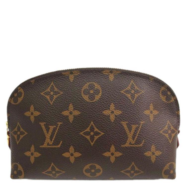 LOUIS VUITTON Monogram Canvas Pochette Cosmetic Pouch Brown-US