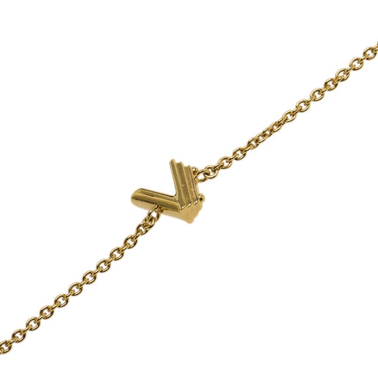 Louis Vuitton LV & ME Pendant Necklace Letter A - Gold-Tone Metal