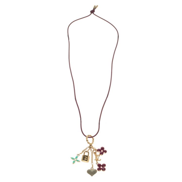 Louis Vuitton Monogram Charm Necklace