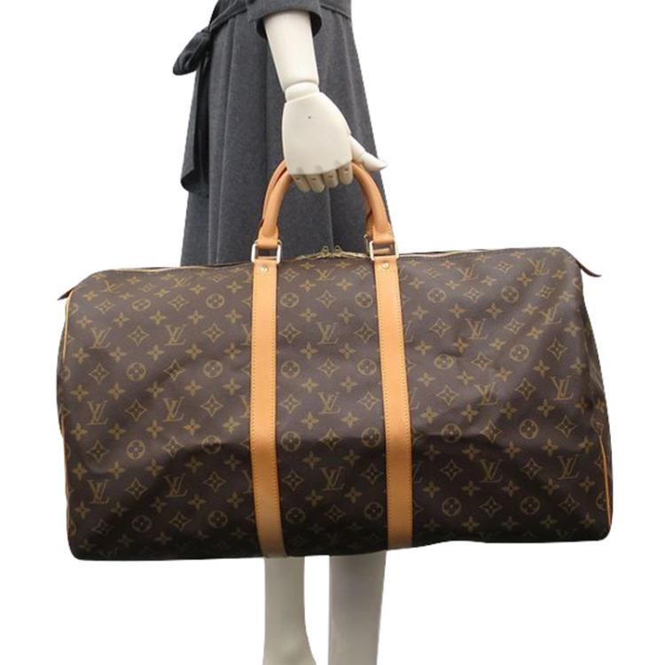 Pre Owned Louis Vuitton Monogram Canvas Keepall 55
