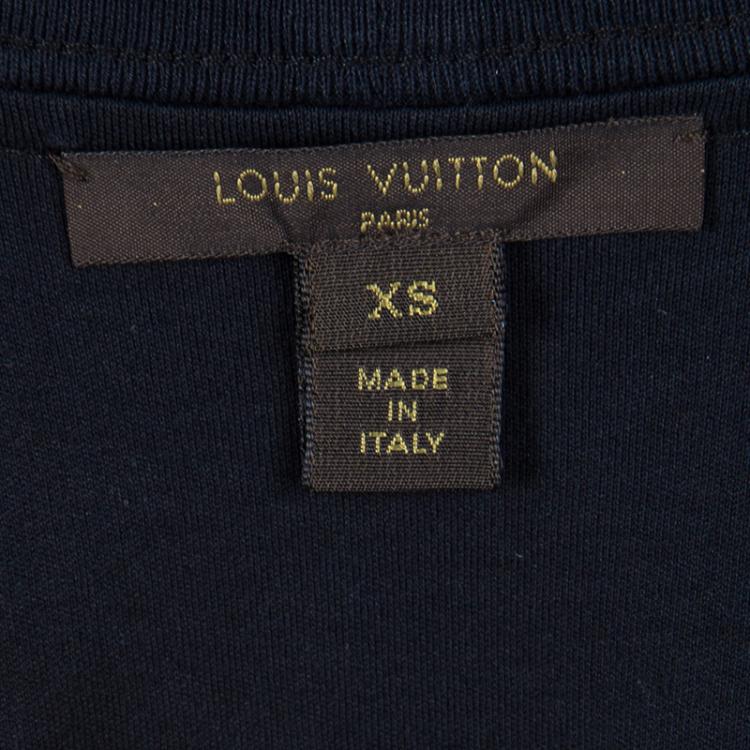 Pre Owned Louis Vuitton Monogram Printed and Striped Sleeveless Top XS