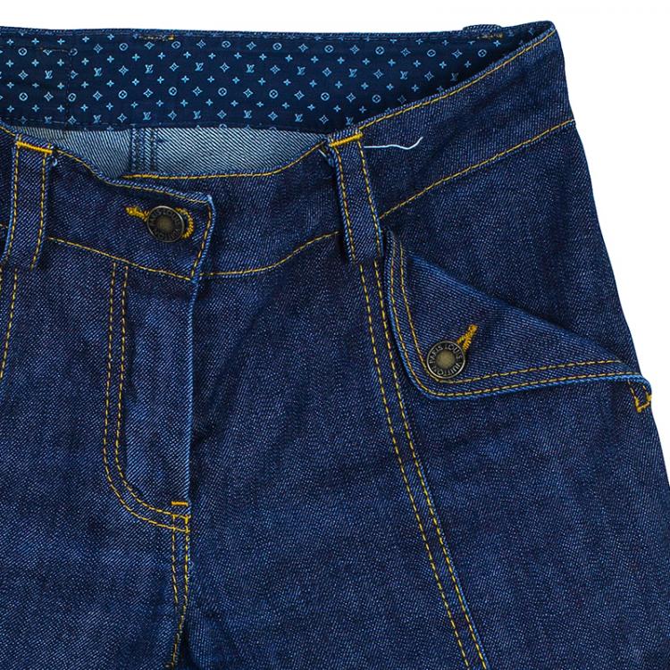 مملوكة مسبقًا Louis Vuitton Blue Denim Jeans S