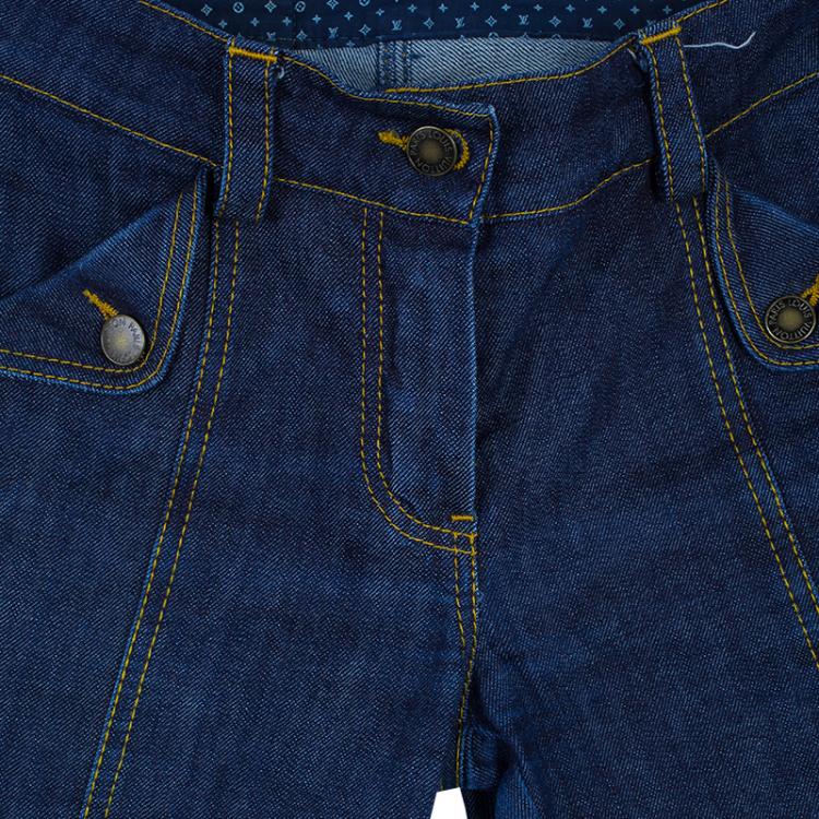 مملوكة مسبقًا Louis Vuitton Blue Denim Jeans S