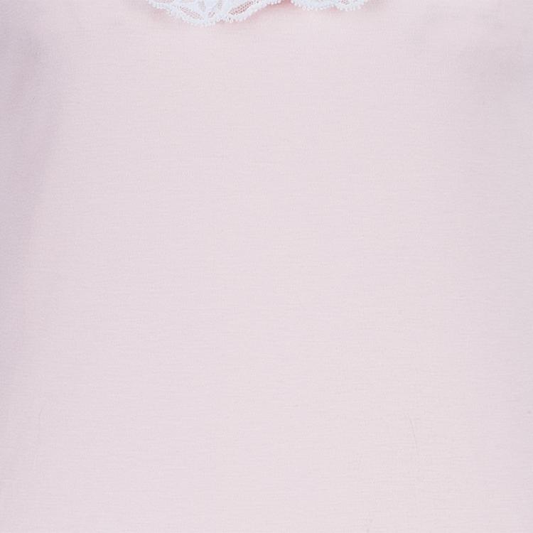 Pre Owned Louis Vuitton Cotton Lace Long Sleeve Top S