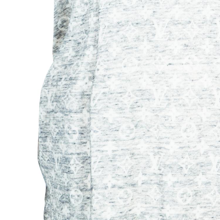 Pre Owned Louis Vuitton Grey Monogram T-Shirt S