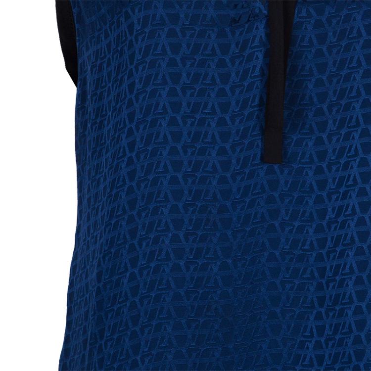 Pre Owned Louis Vuitton Blue Monogram Printed Top M