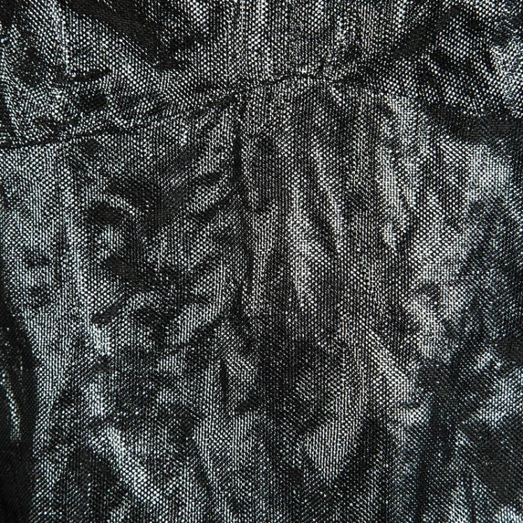 Pre Owned Louis Vuitton Metallic Silver Sleeveless Top M