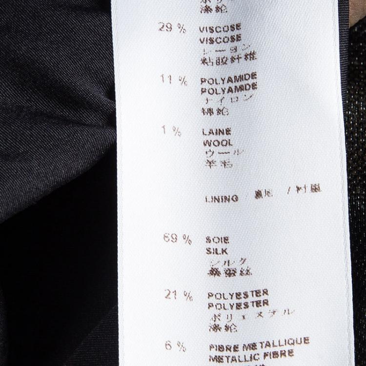 Pre Owned Louis Vuitton Metallic Silver Sleeveless Top M