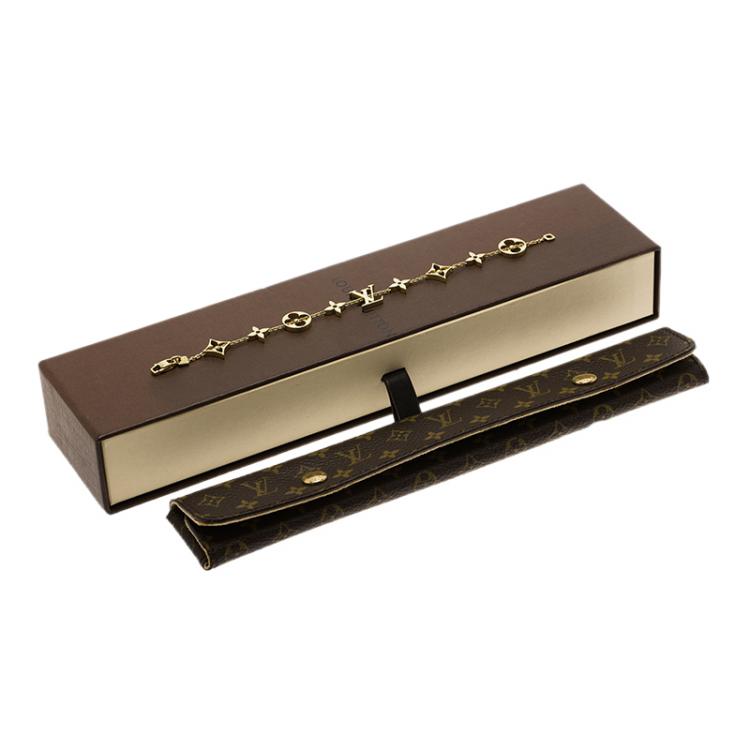 Pre Owned Louis Vuitton Idylle Blossom Yellow Gold Bracelet 18 CM