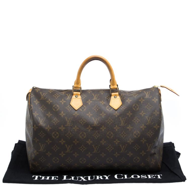 Pre Owned Louis Vuitton Monogram Canvas Speedy 40 