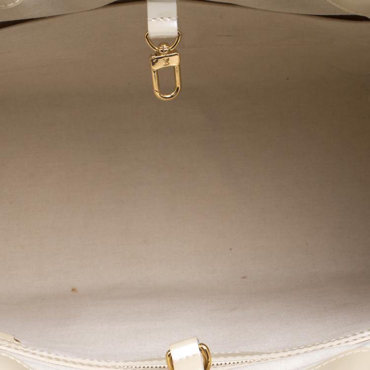 Pre Owned Louis Vuitton Perle Monogram Vernis Wilshire MM Bag