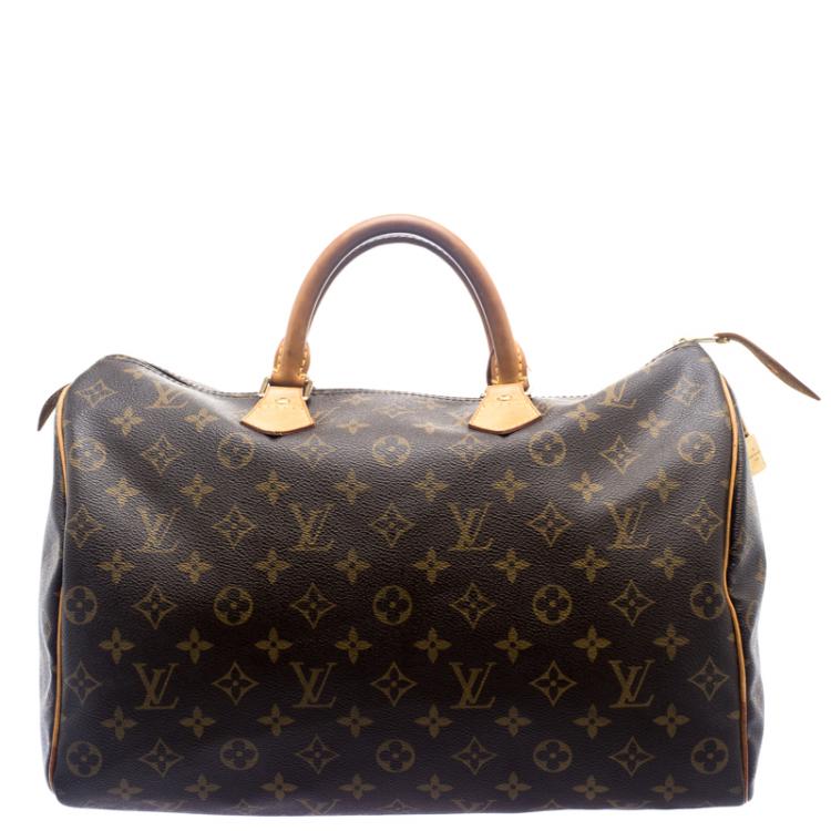 Pre Owned Louis Vuitton Monogram Canvas Speedy 35