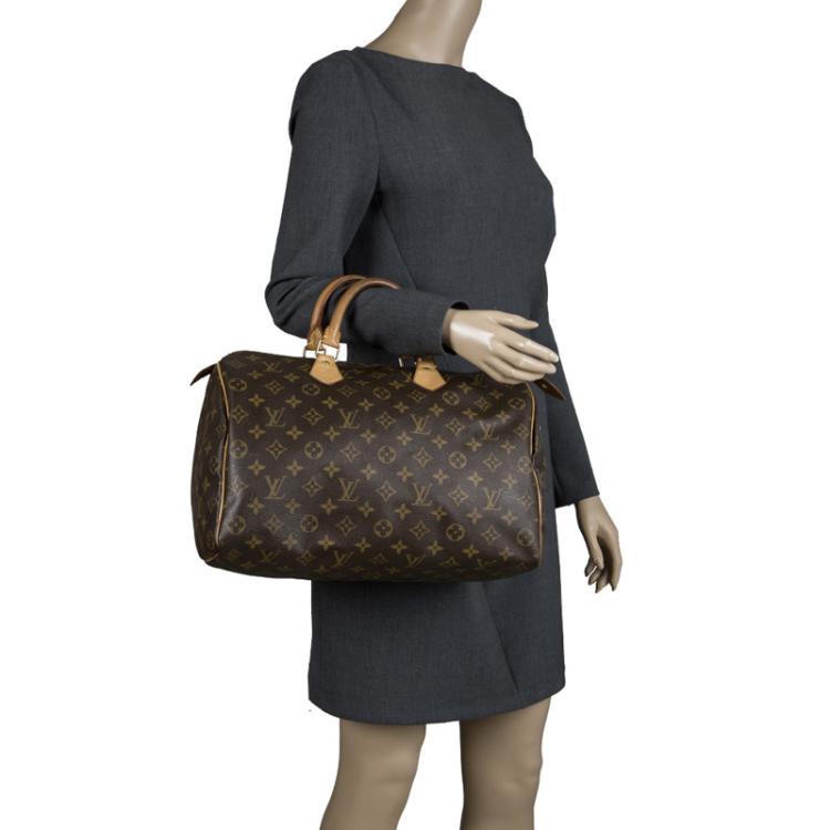 Pre Owned Louis Vuitton Monogram Canvas Speedy 35