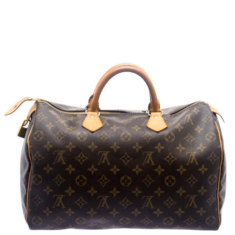 Pre Owned Louis Vuitton Monogram Canvas Speedy 35