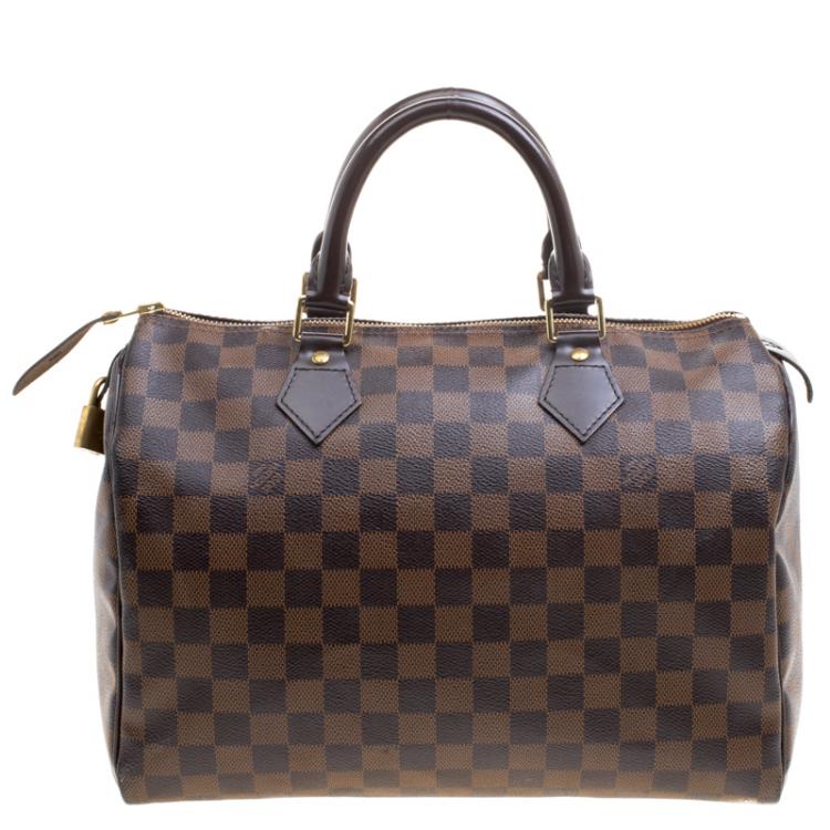 Pre Owned Louis Vuitton Damier Ebene Canvas Speedy 30