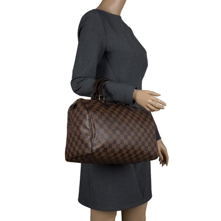 Pre Owned Louis Vuitton Damier Ebene Canvas Speedy 30
