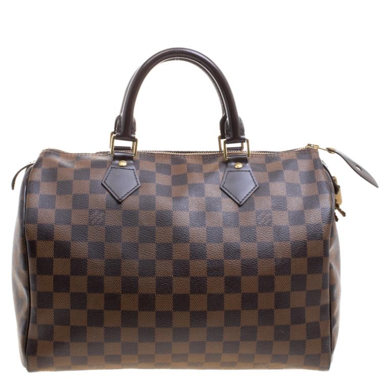 Pre Owned Louis Vuitton Damier Ebene Canvas Speedy 30
