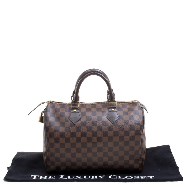Pre Owned Louis Vuitton Damier Ebene Canvas Speedy 30