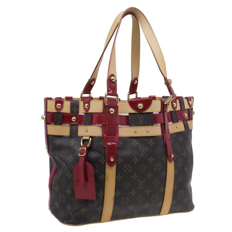 Pre Owned Louis Vuitton Monogram Canvas Limited Edition Rubis Salina Tote GM