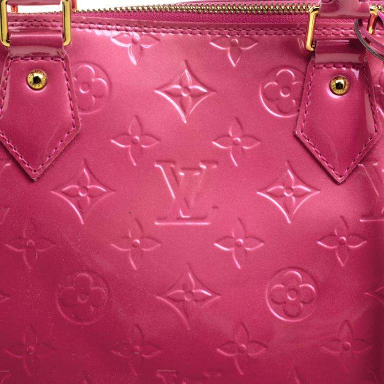 مملوكة مسبقًا Louis Vuitton Rose Litchi Monogram Vernis Alma GM Bag
