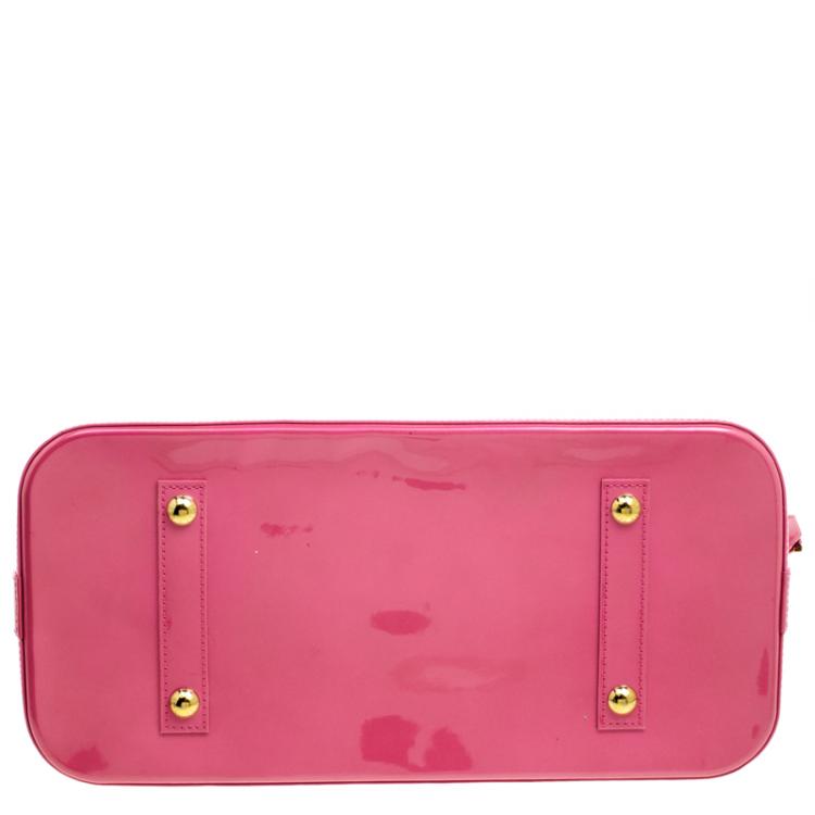 مملوكة مسبقًا Louis Vuitton Rose Litchi Monogram Vernis Alma GM Bag