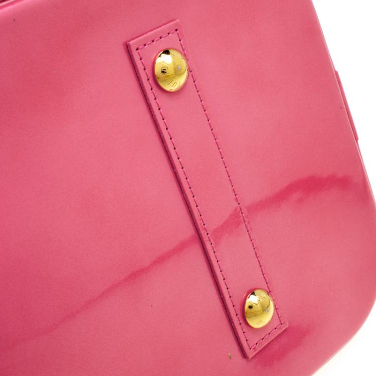 مملوكة مسبقًا Louis Vuitton Rose Litchi Monogram Vernis Alma GM Bag