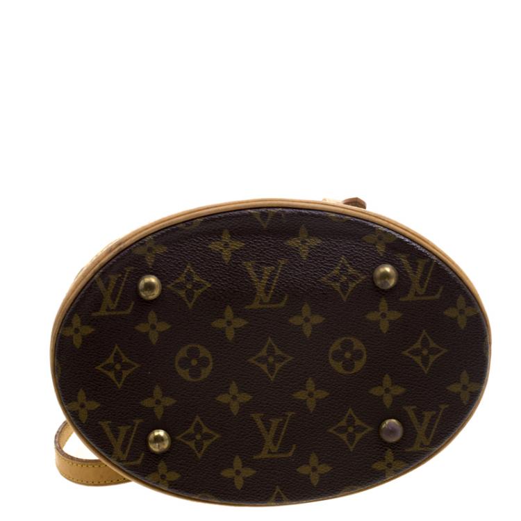 Pre Owned Louis Vuitton Monogram Canvas Petit Bucket Bag