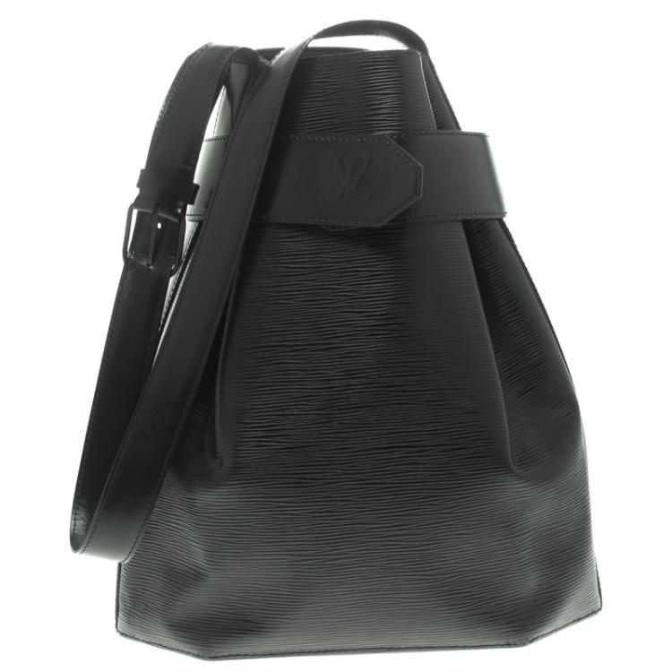 Louis Vuitton Black Epi Leather Sac D'Epaule GM Bag Louis Vuitton