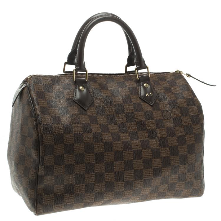 Pre Owned Louis Vuitton Damier Ebene Canvas Speedy 30