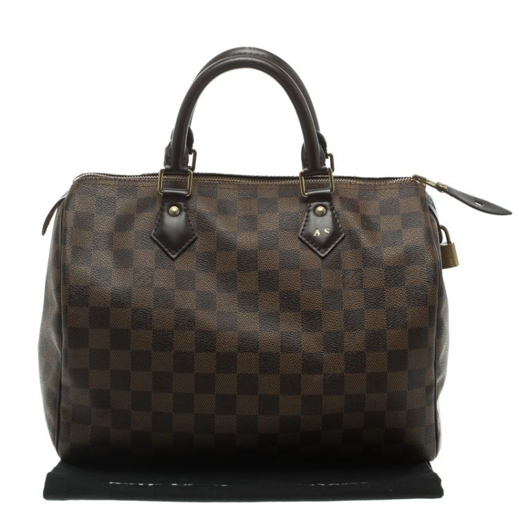 Pre Owned Louis Vuitton Damier Ebene Canvas Speedy 30