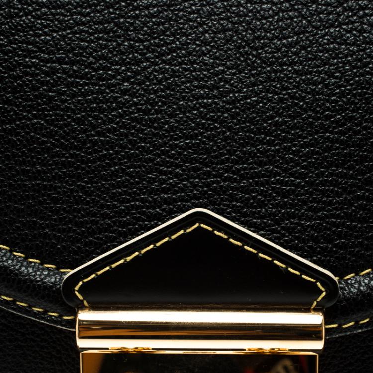 Pre Owned Louis Vuitton Black Suhali Leather L'Absolu De Voyage Bag