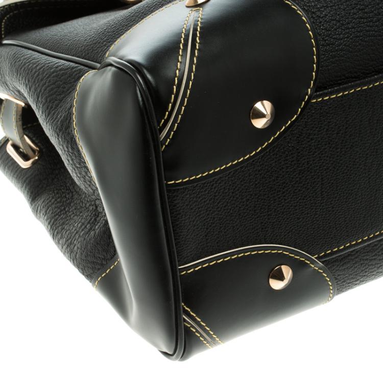 Pre Owned Louis Vuitton Black Suhali Leather L'Absolu De Voyage Bag