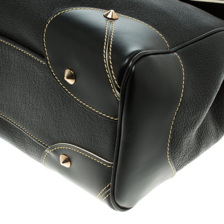 Pre Owned Louis Vuitton Black Suhali Leather L'Absolu De Voyage Bag